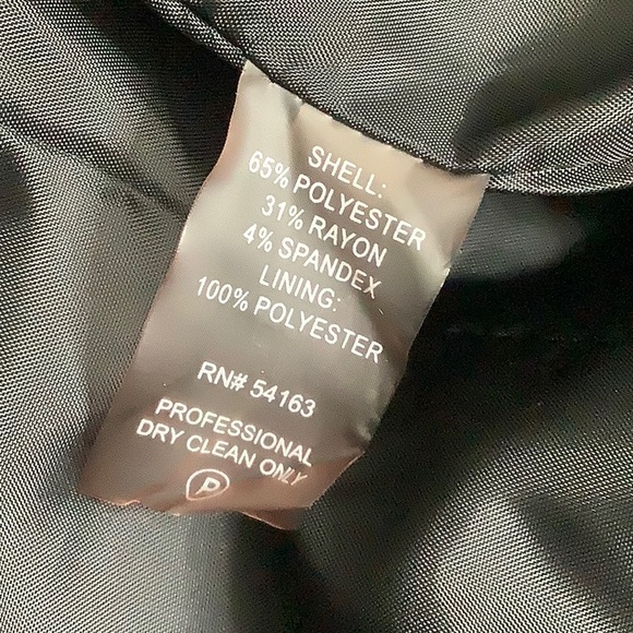 Calvin Klein Women's Classic Black Blazer Suit Jacket Size 6 - Picture 12 of 13